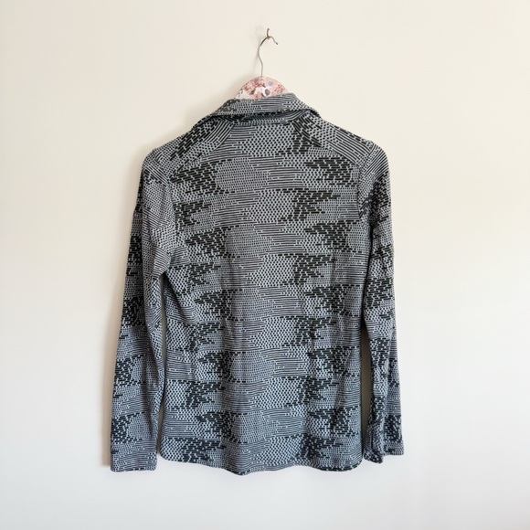 ICEBREAKER Vertex Gray Flurry Merino Wool BodyFit 260 Women’s Large Knit Top LS - Picture 8 of 8